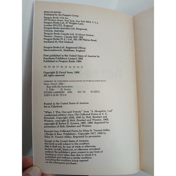 Ferrol Sams Lot of 2 Paperback Books The Whisper Of The River, Run with Horsemen - Picture 4 of 5